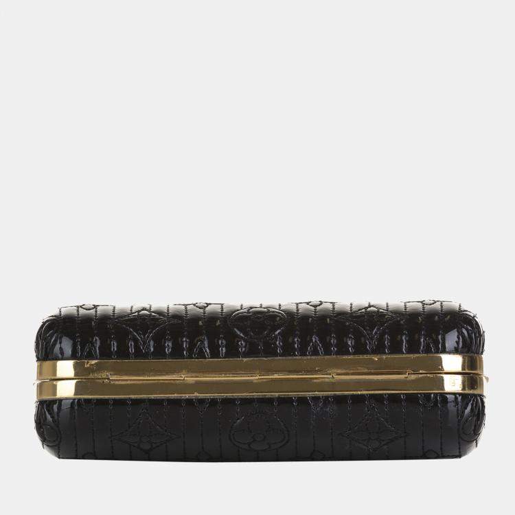Pre Owned Louis Vuitton Black Monogram Motard Minaudiere