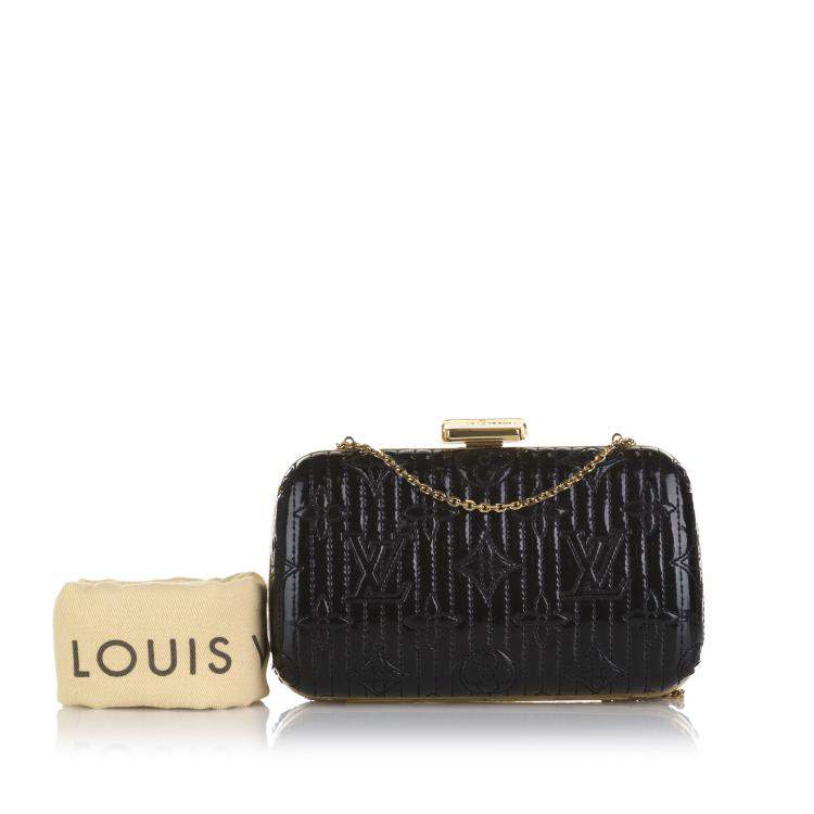 Pre Owned Louis Vuitton Black Monogram Motard Minaudiere