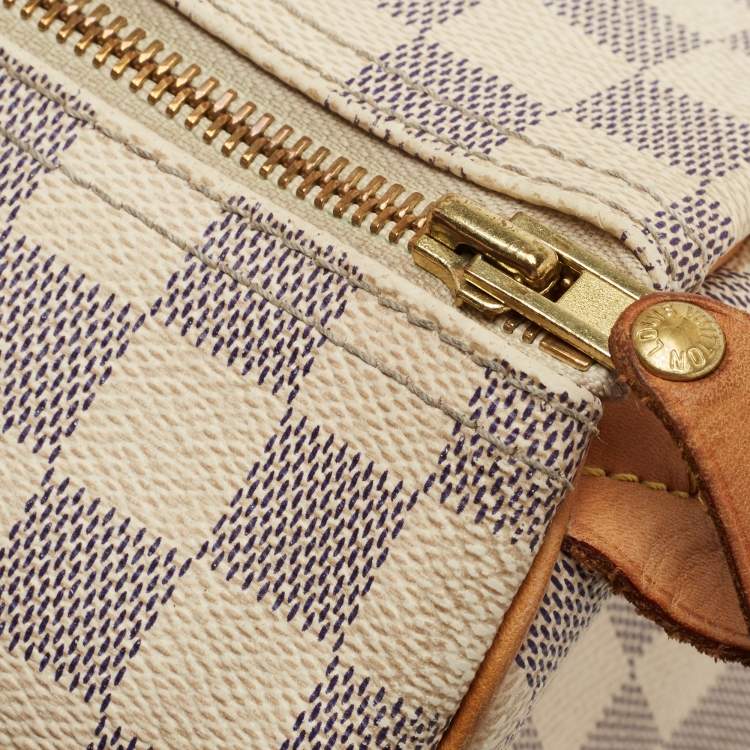 Pre Owned Louis Vuitton Damier Azur Canvas Speedy 30 Bag