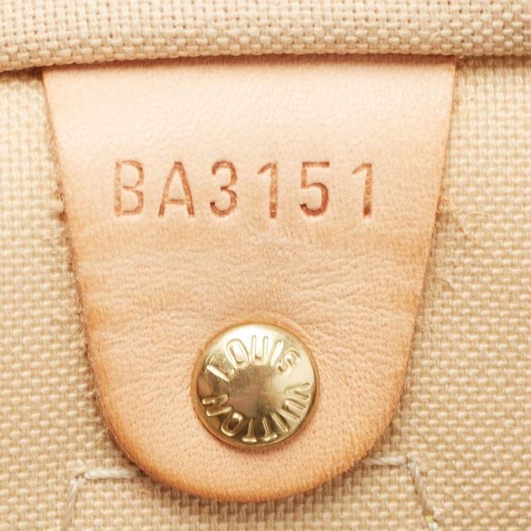 Pre Owned Louis Vuitton Damier Azur Canvas Speedy 30 Bag