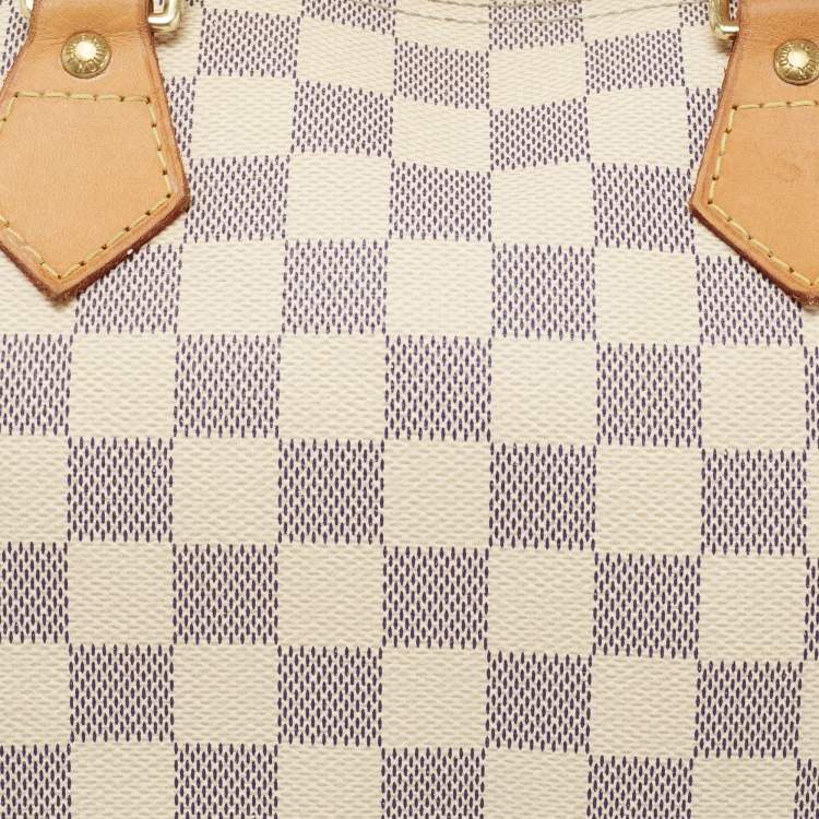 Pre Owned Louis Vuitton Damier Azur Canvas Speedy 30 Bag