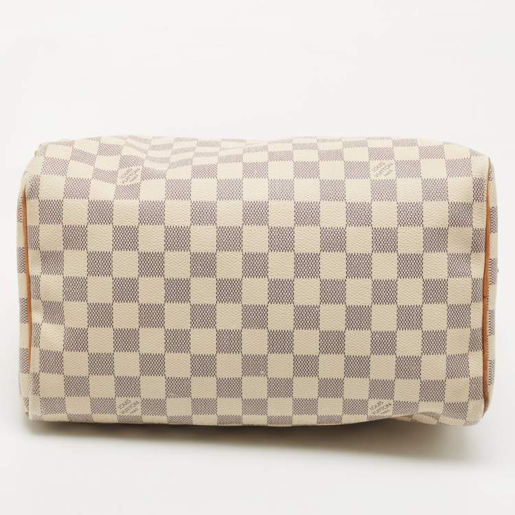 Pre Owned Louis Vuitton Damier Azur Canvas Speedy 30 Bag
