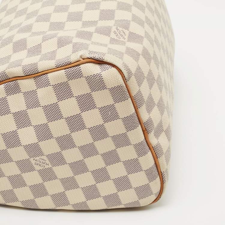 Pre Owned Louis Vuitton Damier Azur Canvas Speedy 30 Bag