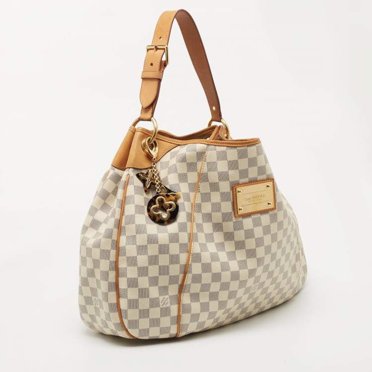 Pre Owned Louis Vuitton Damier Azur Canvas Galliera GM Bag