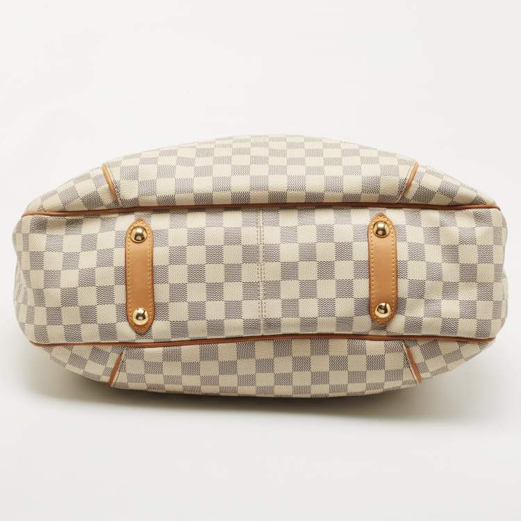 Pre Owned Louis Vuitton Damier Azur Canvas Galliera GM Bag