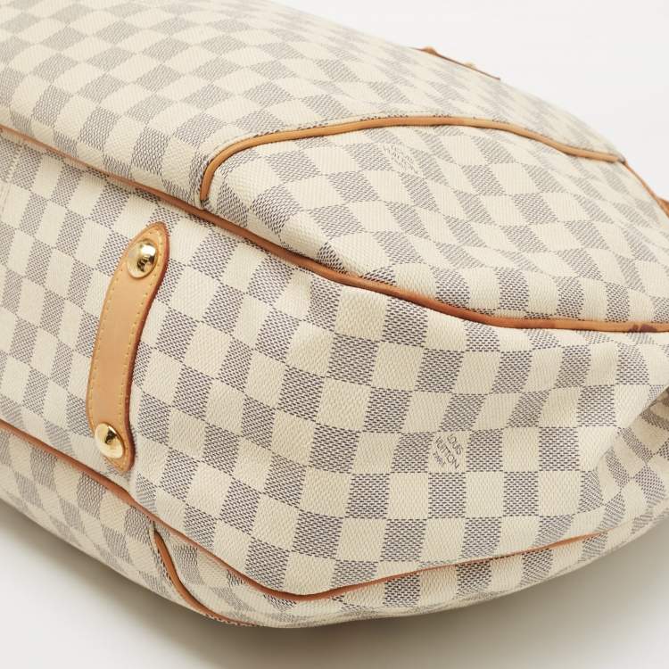Pre Owned Louis Vuitton Damier Azur Canvas Galliera GM Bag