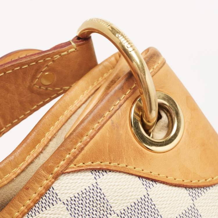 Pre Owned Louis Vuitton Damier Azur Canvas Galliera GM Bag