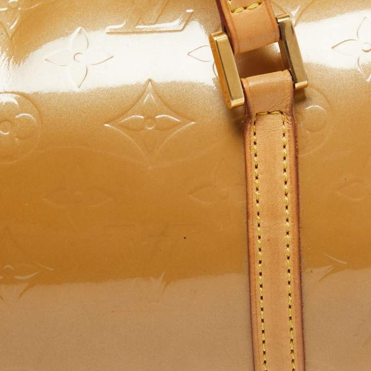 Pre Owned Louis Vuitton Noisette D'Amour Monogram Vernis Bedford Bag