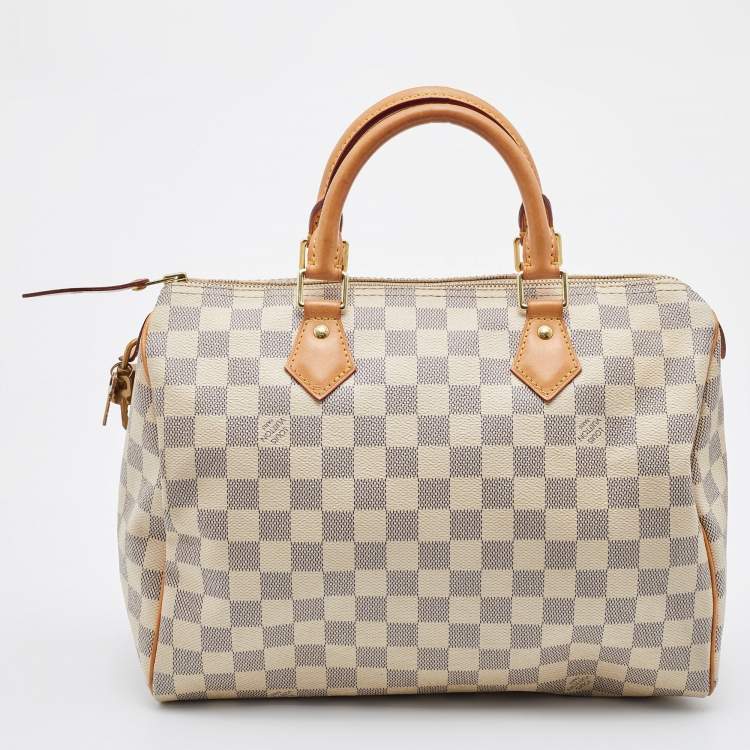 Pre Owned Louis Vuitton Damier Azur Canvas Speedy 30 Bag