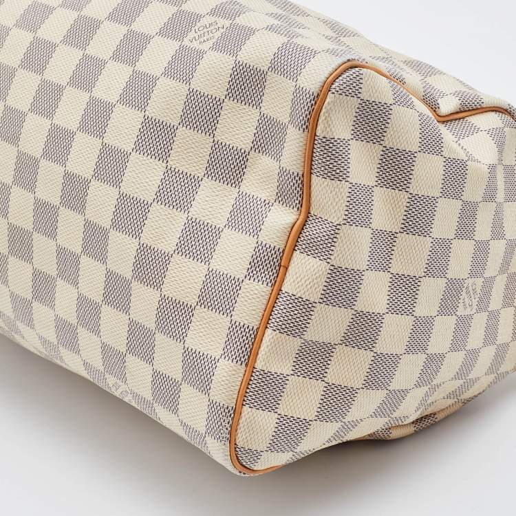 Pre Owned Louis Vuitton Damier Azur Canvas Speedy 30 Bag