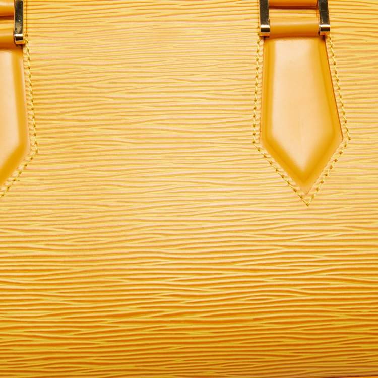 Pre Owned Louis Vuitton Tassil Yellow Epi Leather Jasmin Bag