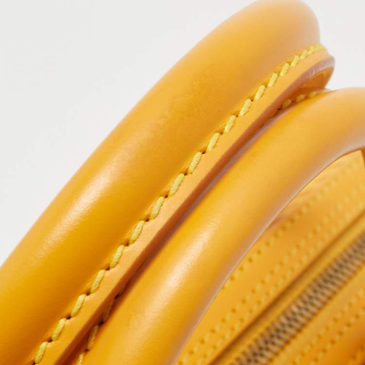 Pre Owned Louis Vuitton Tassil Yellow Epi Leather Jasmin Bag