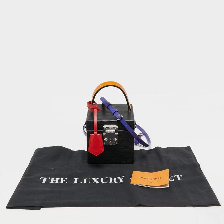 Pre Owned Louis Vuitton Black Epi Leather Bleecker Box Bag