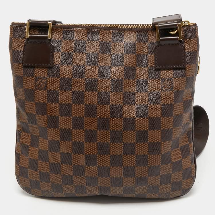 Pre Owned Louis Vuitton Damier Ebene Canvas Pochette Bosphore Messenger Bag