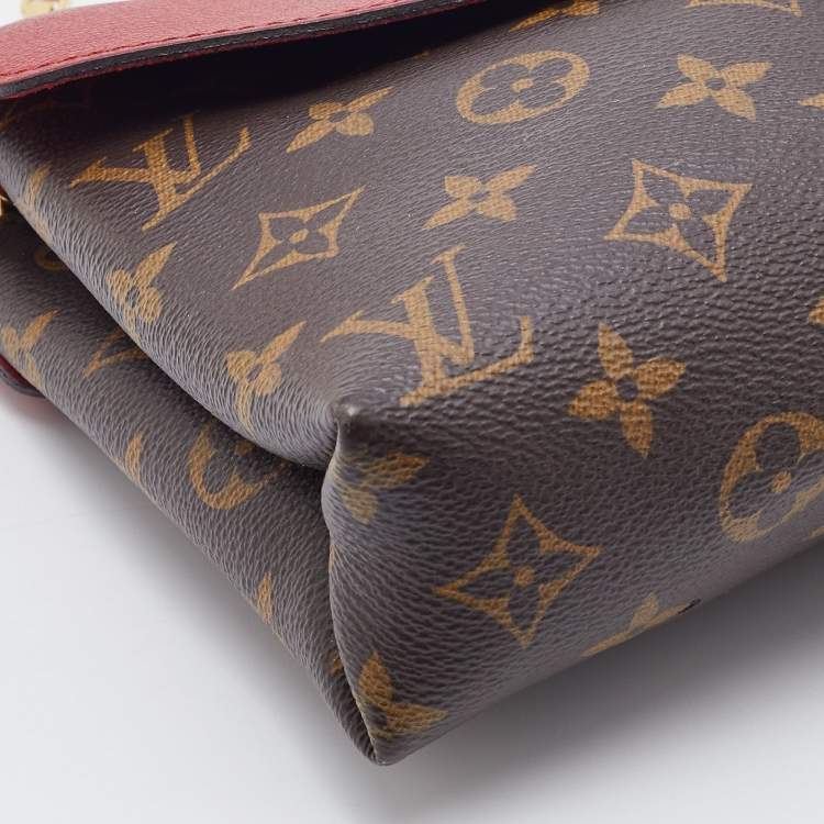 Pre Owned Louis Vuitton Aurore Monogram Canvas Pallas Chain Bag