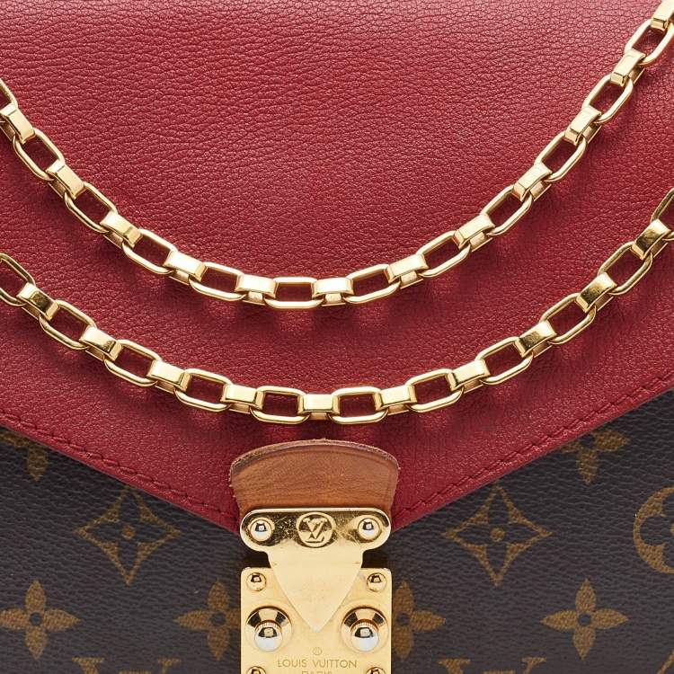 Pre Owned Louis Vuitton Aurore Monogram Canvas Pallas Chain Bag