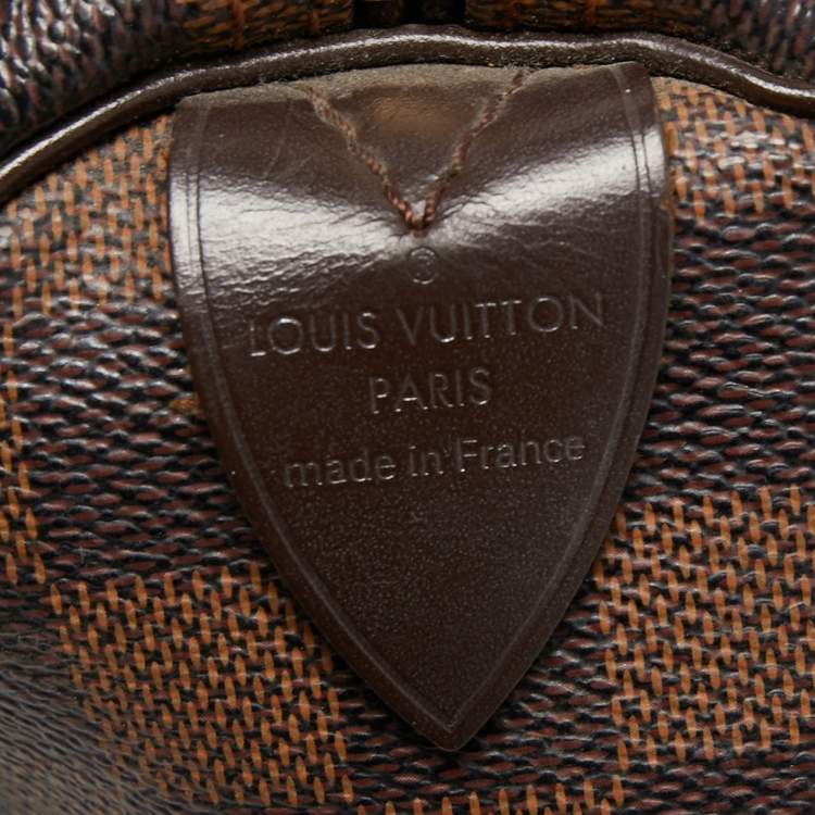 Pre Owned Louis Vuitton Damier Ebene Canvas Speedy 30 Bag