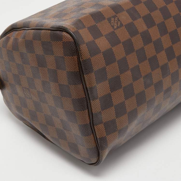Pre Owned Louis Vuitton Damier Ebene Canvas Speedy 30 Bag