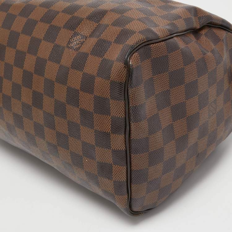 Pre Owned Louis Vuitton Damier Ebene Canvas Speedy 30 Bag