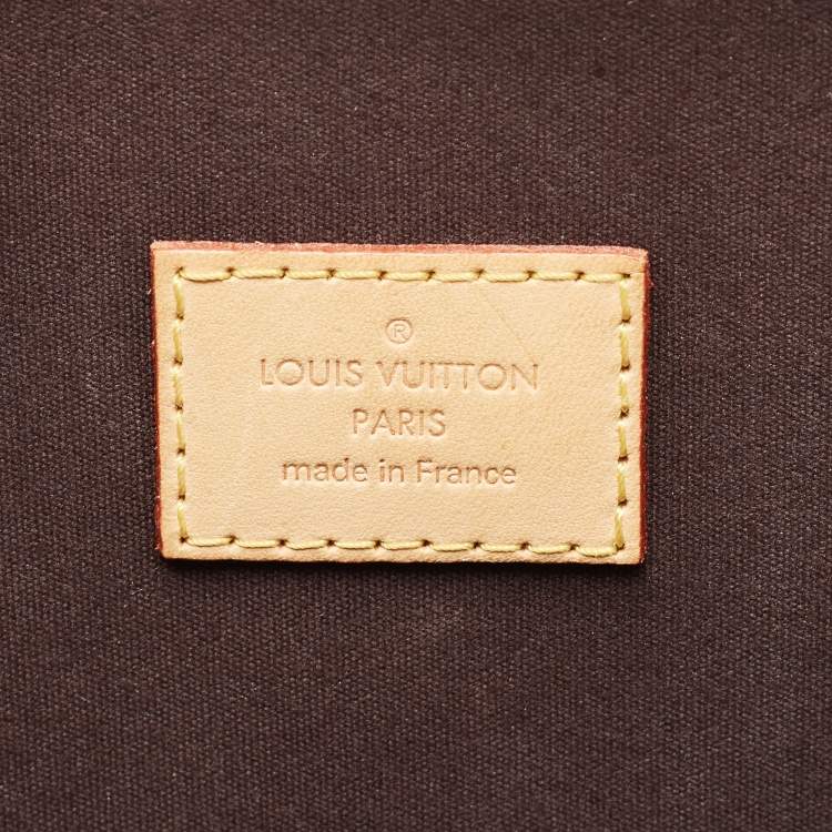 Pre Owned Louis Vuitton Amarante Monogram Vernis Alma GM Bag