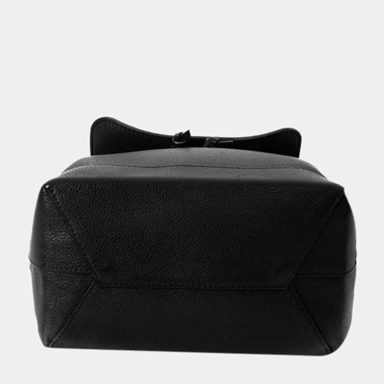 Pre Owned Louis Vuitton Lockme Backpack Backpack in Black Leather