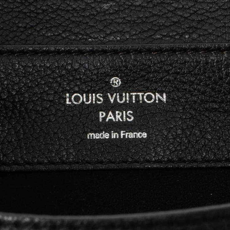 Pre Owned Louis Vuitton Lockme Backpack Backpack in Black Leather