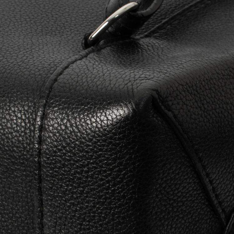 Pre Owned Louis Vuitton Lockme Backpack Backpack in Black Leather