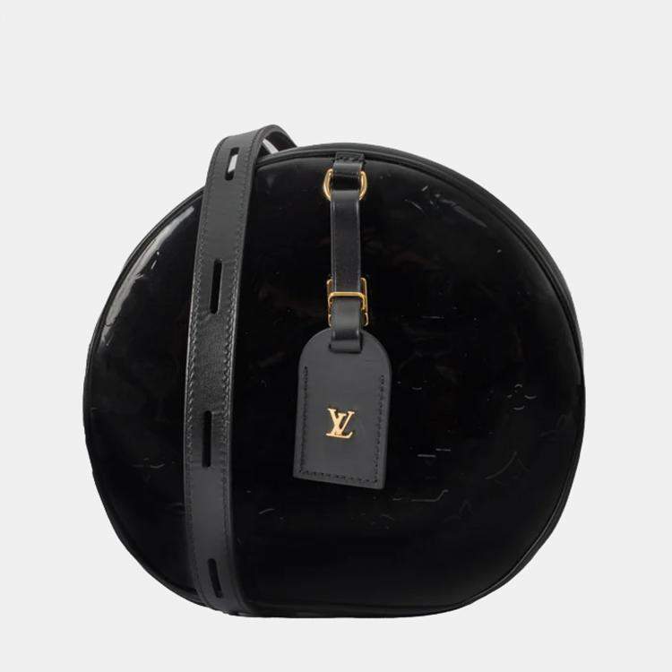 Pre Owned Louis Vuitton Petit Boite Chapeau Shoulder bag in Black Patent leather