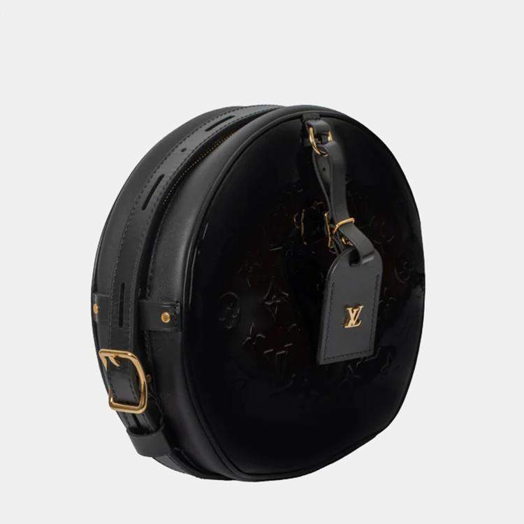 Pre Owned Louis Vuitton Petit Boite Chapeau Shoulder bag in Black Patent leather