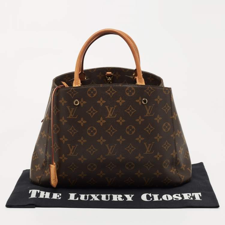 Pre Owned Louis Vuitton Monogram Canvas Montaigne MM Bag