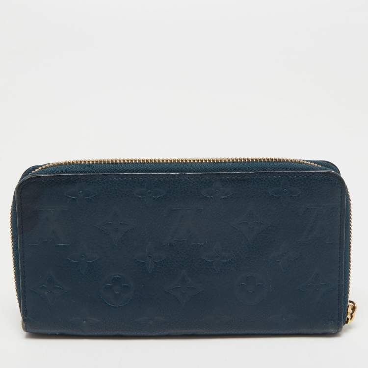 Pre Owned Louis Vuitton Orage Monogram Empreinte Leather Zippy Wallet