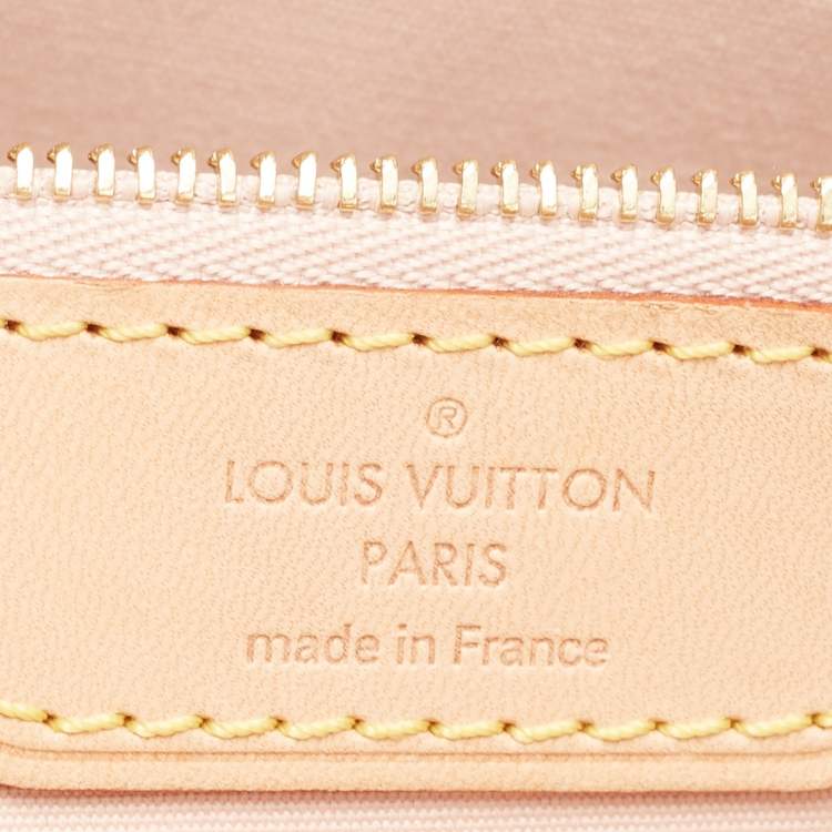 Pre Owned Louis Vuitton Rose Angelique Monogram Vernis Brea MM Bag