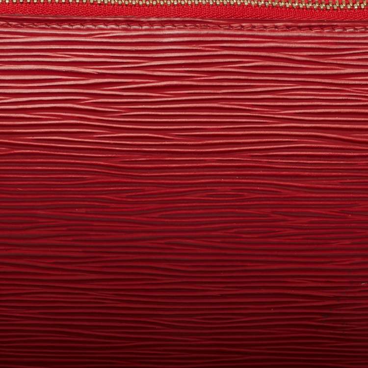 Pre Owned Louis Vuitton Red Epi Leather Pochette Accessoires