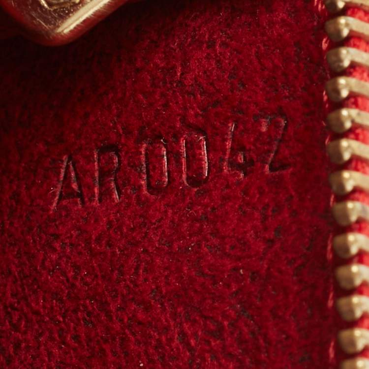Pre Owned Louis Vuitton Red Epi Leather Pochette Accessoires