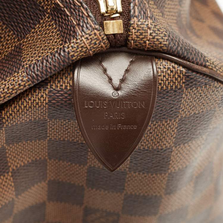 Pre Owned Louis Vuitton Damier Ebene Canvas Speedy 30 Bag