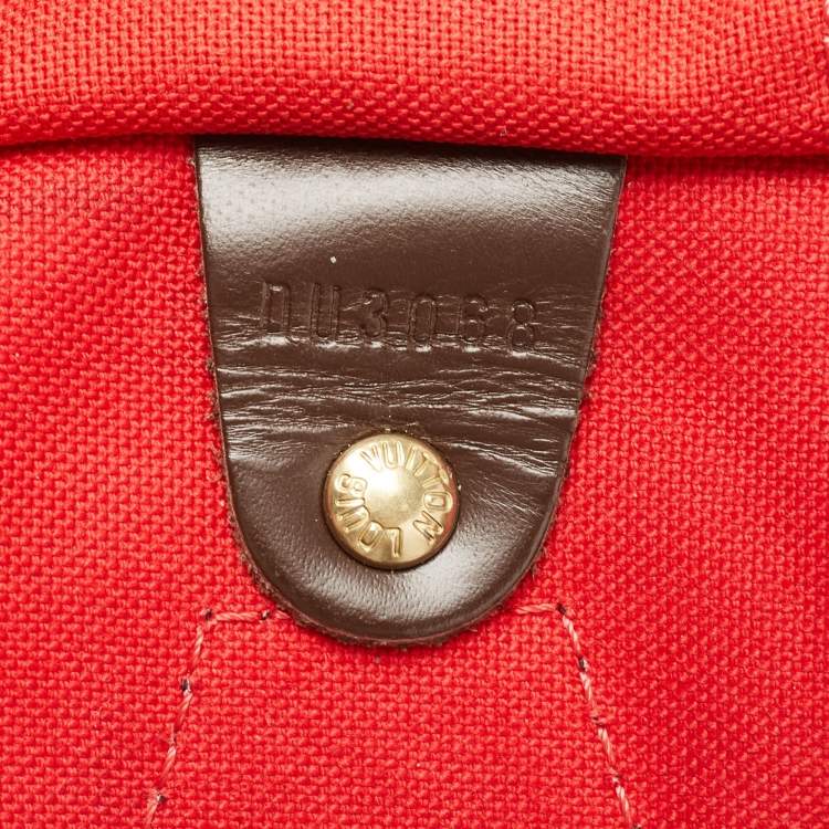 Pre Owned Louis Vuitton Damier Ebene Canvas Speedy 30 Bag