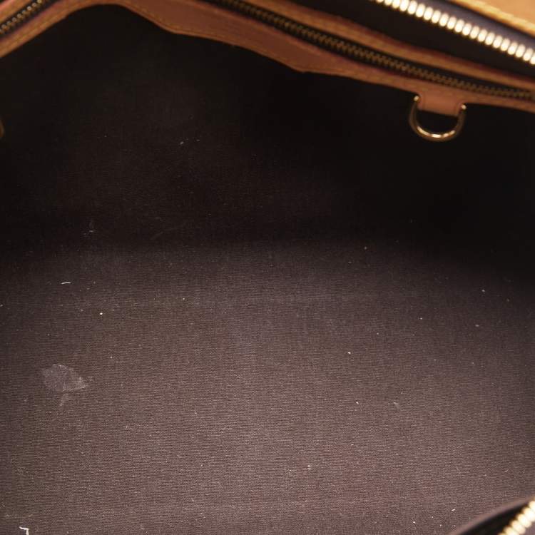 Pre Owned Louis Vuitton Amarante Monogram Vernis Brea MM Bag