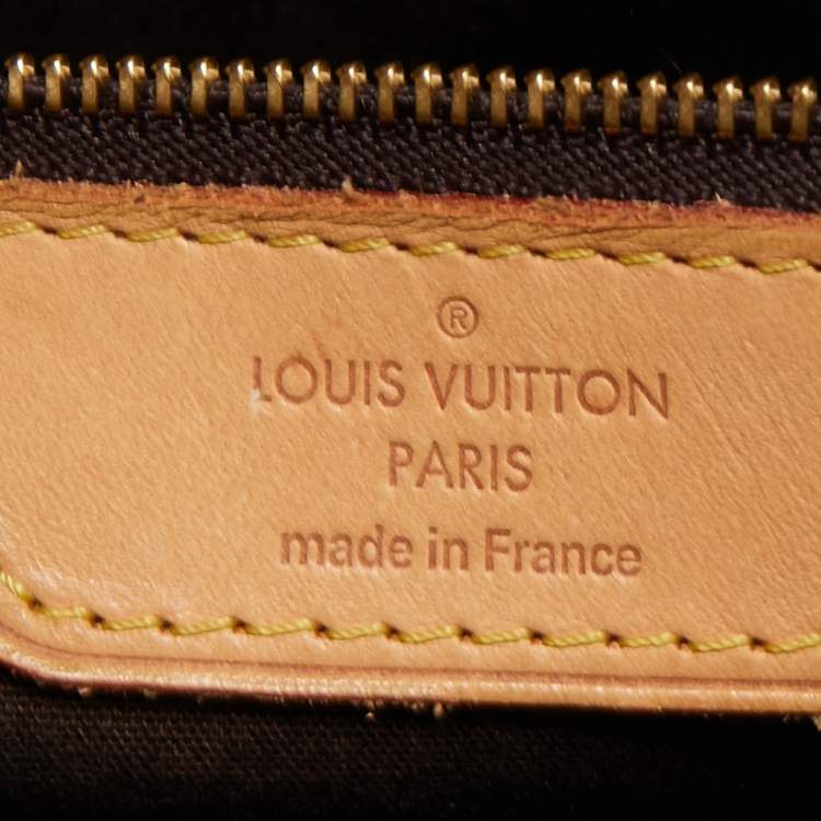 Pre Owned Louis Vuitton Amarante Monogram Vernis Brea MM Bag