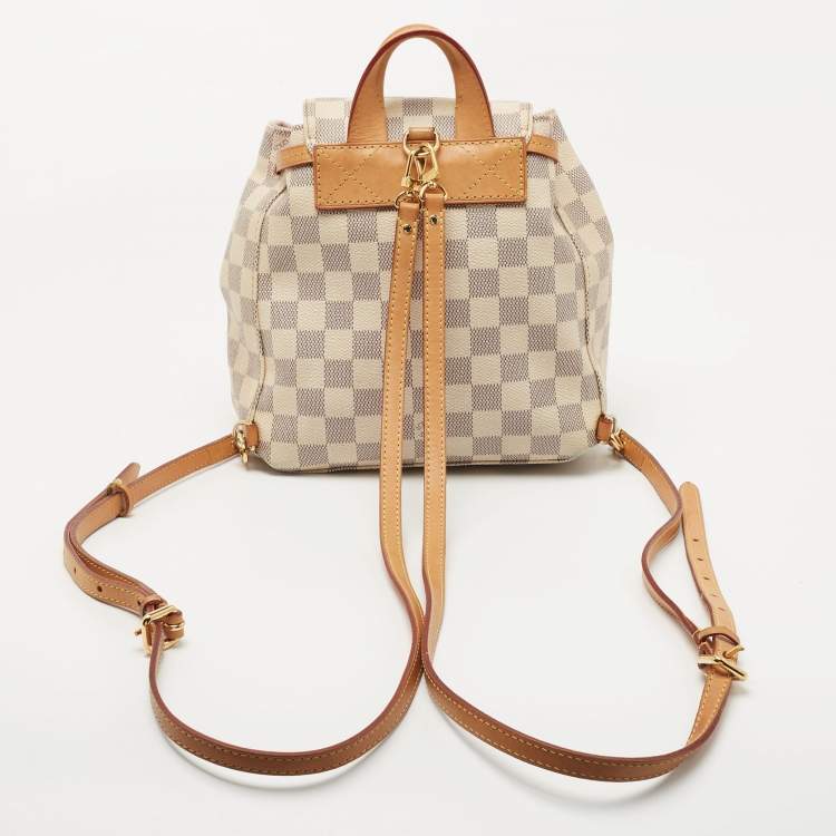 Pre Owned Louis Vuitton Damier Azur Canvas Sperone BB Bag