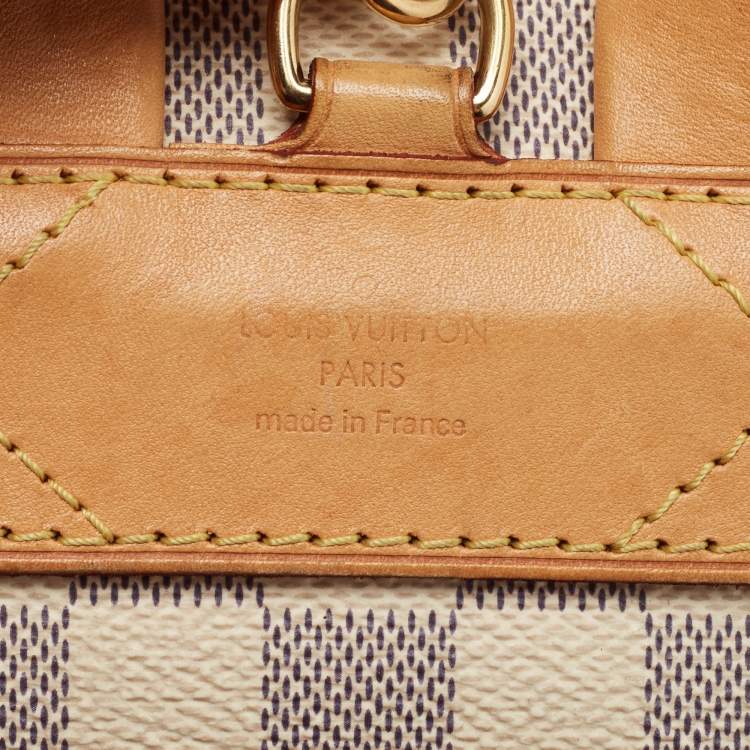 Pre Owned Louis Vuitton Damier Azur Canvas Sperone BB Bag