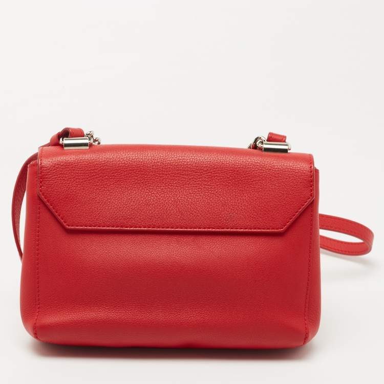 Pre Owned Louis Vuitton Rubis Leather Lockme II BB Bag
