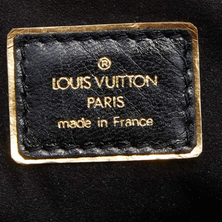 Pre Owned Louis Vuitton Monogram Canvas and Leopard Calfhair Limited Edition Stephen Bag