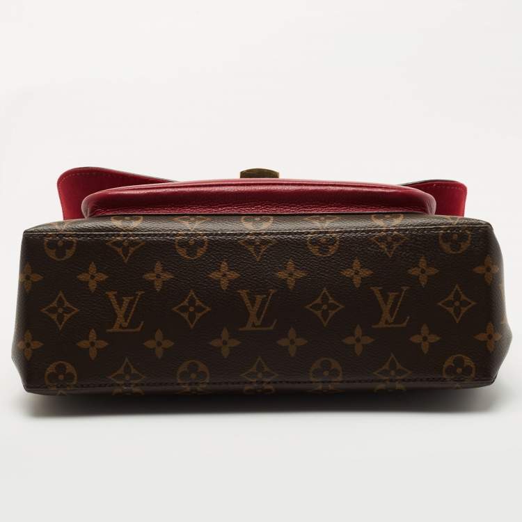Pre Owned Louis Vuitton Aurore Monogram Canvas and Leather Marignan Bag