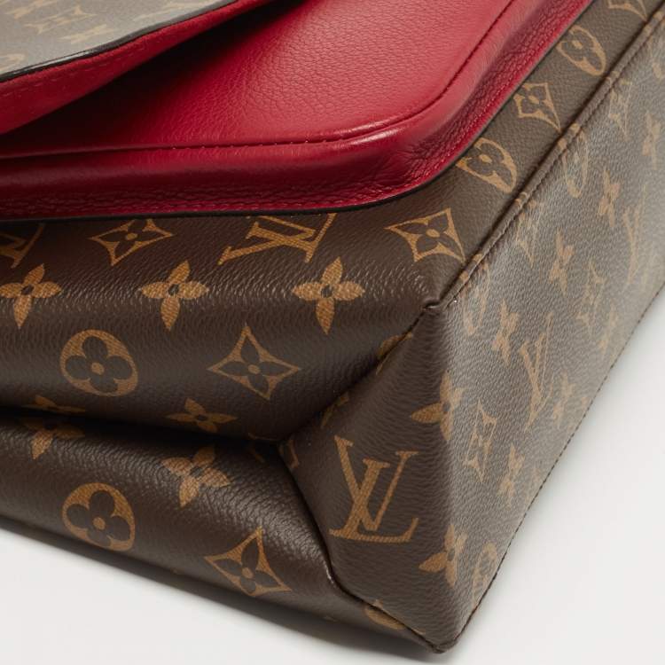 Pre Owned Louis Vuitton Aurore Monogram Canvas and Leather Marignan Bag