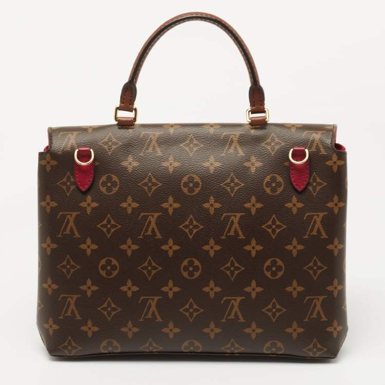 Pre Owned Louis Vuitton Aurore Monogram Canvas and Leather Marignan Bag