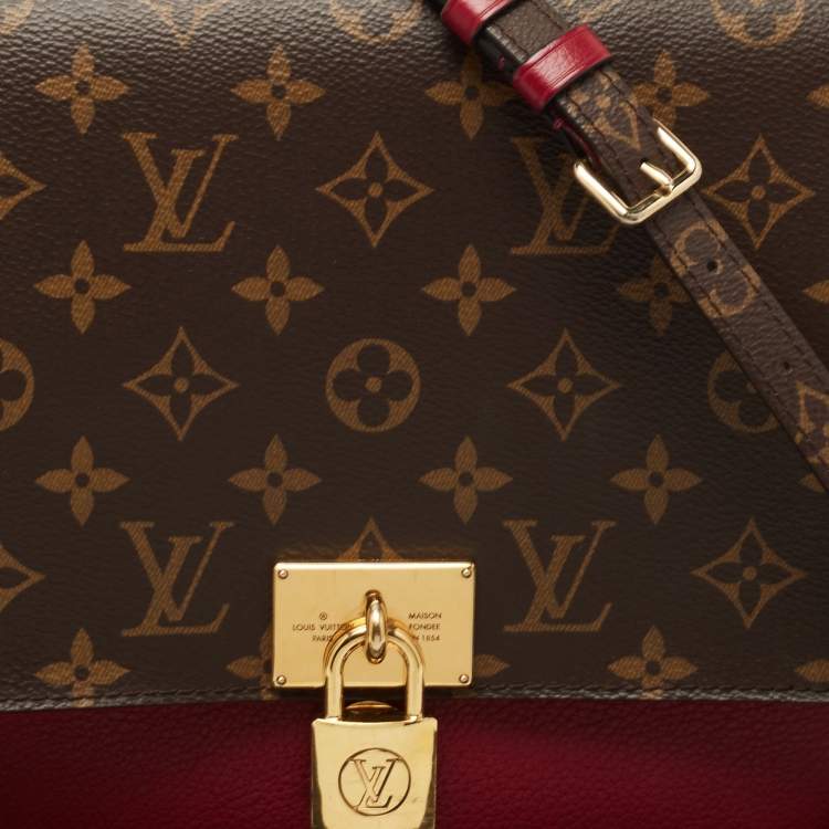 Pre Owned Louis Vuitton Aurore Monogram Canvas and Leather Marignan Bag