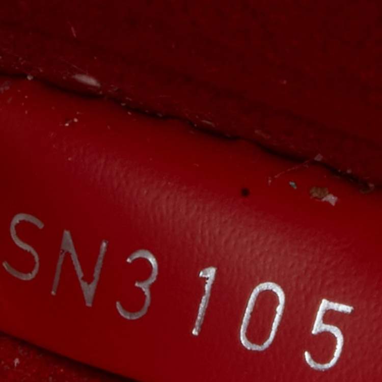 Pre Owned Louis Vuitton Red Epi Leather Alma Nano Bag 