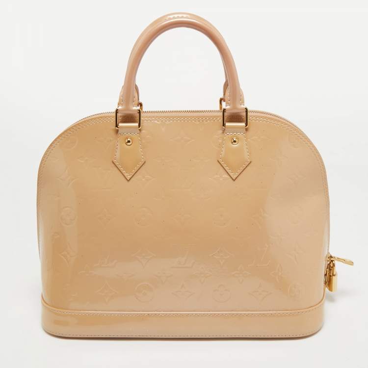 مملوكة مسبقًا Louis Vuitton Rose Florentine Monogram Vernis Alma PM Bag