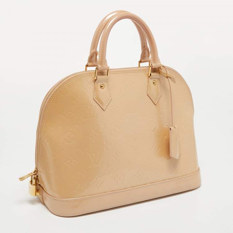 مملوكة مسبقًا Louis Vuitton Rose Florentine Monogram Vernis Alma PM Bag