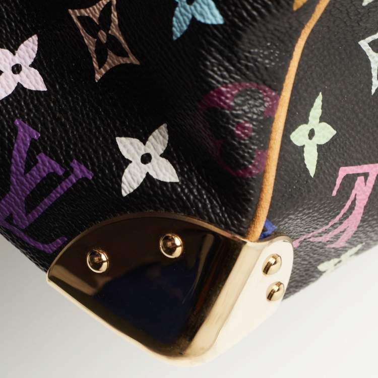 مملوكة مسبقًا Louis Vuitton Black Monogram Multicolore Canvas Speedy 30 Bag